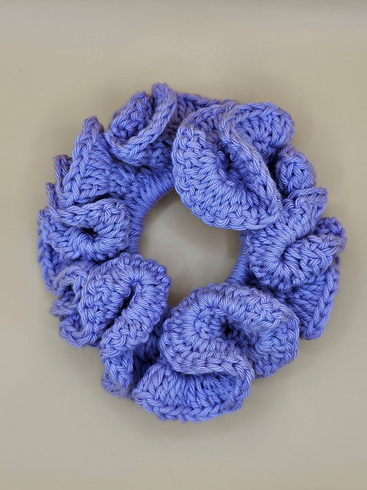 Large Lavender Crochet Scrunchie